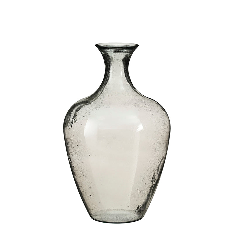 Olivier vase recycled glass anthracite - h65xd40cm