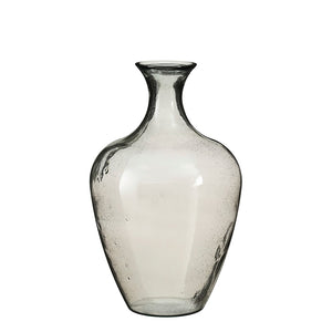 Olivier vase recycled glass anthracite - h65xd40cm