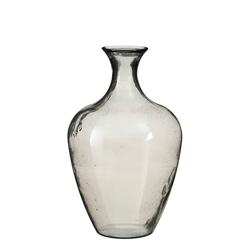 Olivier vase recycled glass anthracite - h65xd40cm
