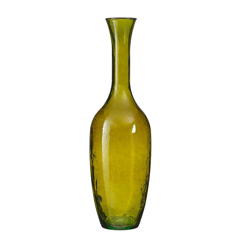 Olivier vase recycled glass d. green - h100xd30cm