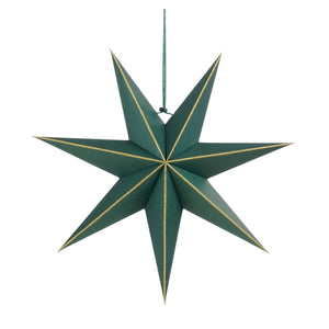 Star hanging green FSC Mix - h18xd45cm