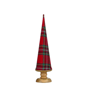 Decoration tree red FSC 100% - h43xd12cm