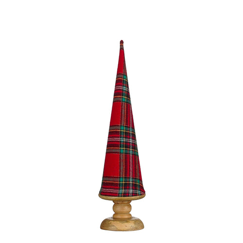 Decoration tree red FSC 100% - h43xd12cm