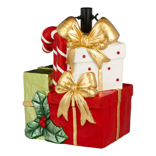 X-mas tree stand present red - l34xw26,5xh44,5cm