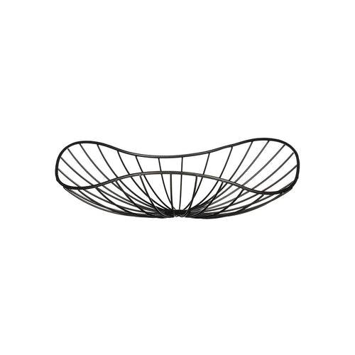 Decoration bowl black - h7,5xd30cm