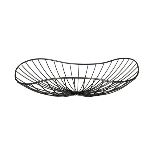 Decoration bowl black - h8,5xd35cm