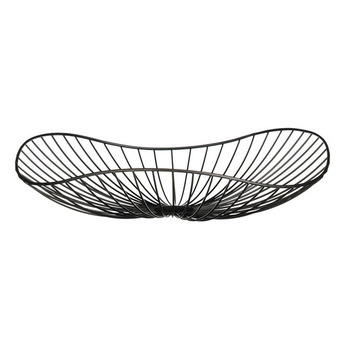 Decoration bowl black - h9,5xd40cm
