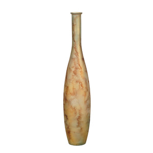 Canea vase recycled glass brown - h100xd20cm