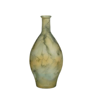 Canea vase recycled glass green - h60xd28cm