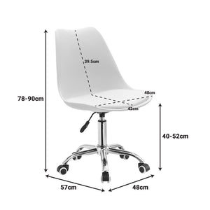 Gaston II Office Chair Black (90 cm)