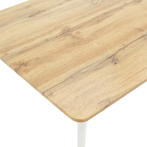 Cuba Sonoma and White Dining Table (120 cm)