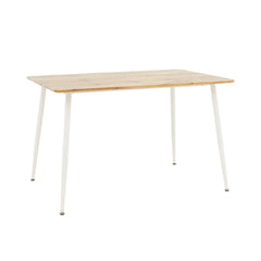 Cuba Sonoma and White Dining Table (120 cm)
