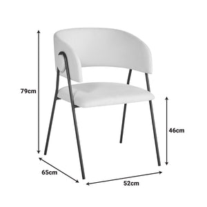 Beige Fabric Armchair (79 cm)