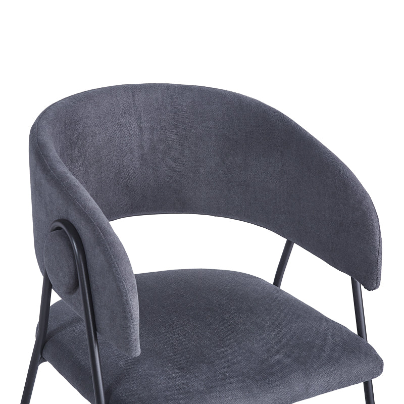 Anthracite Fabric Armchair (79 cm)
