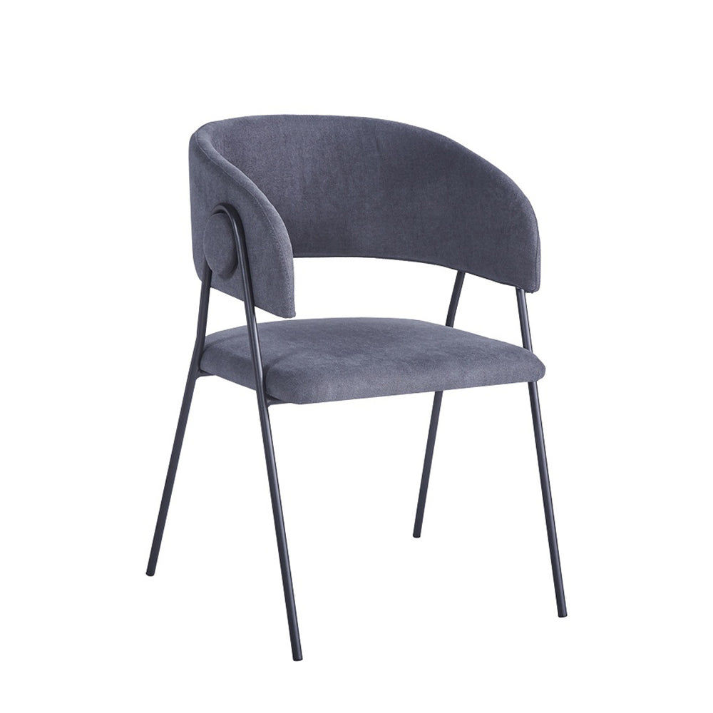 Anthracite Fabric Armchair (79 cm)