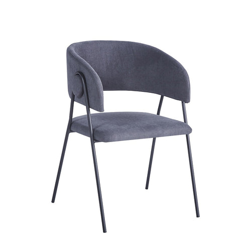Anthracite Fabric Armchair (79 cm)