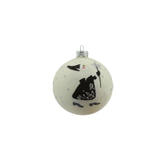 Santa Glass Bauble (8cm)