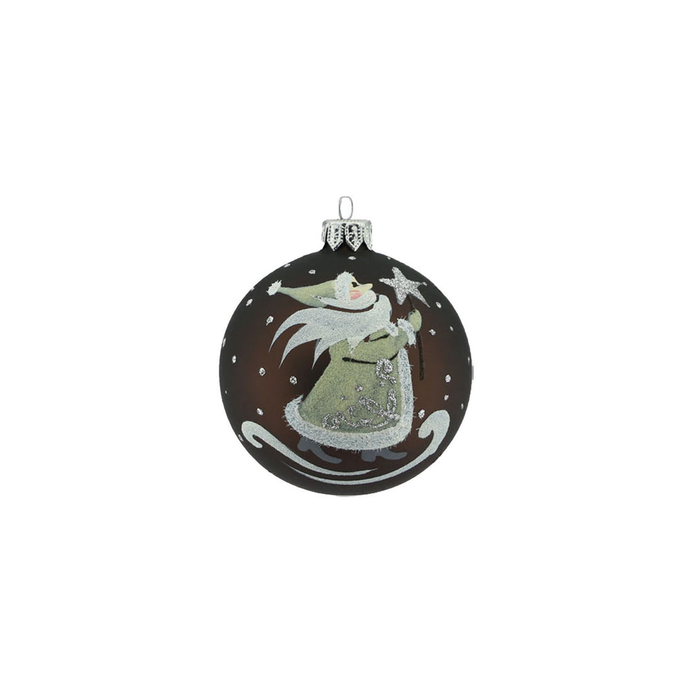 Santa Glass Bauble (8cm)