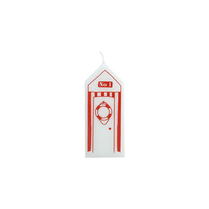 Red Bath House Pillar Candle (12 cm)