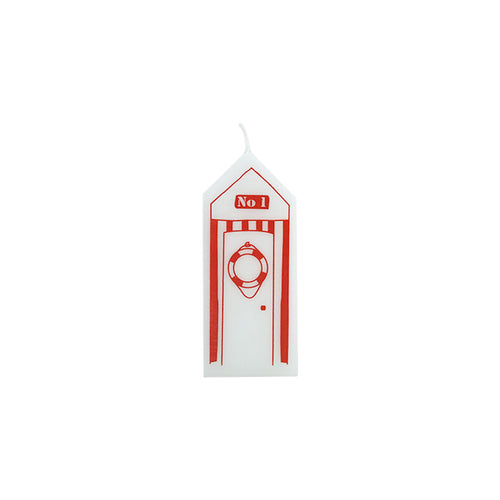 Red Bath House Pillar Candle (12 cm)