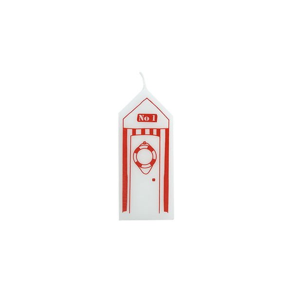 Red Bath House Pillar Candle (12 cm)
