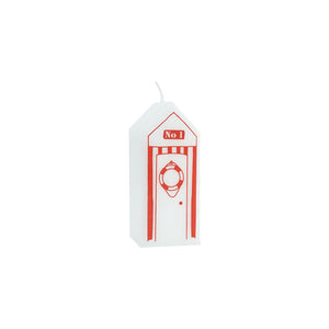 Red Bath House Pillar Candle (12 cm)