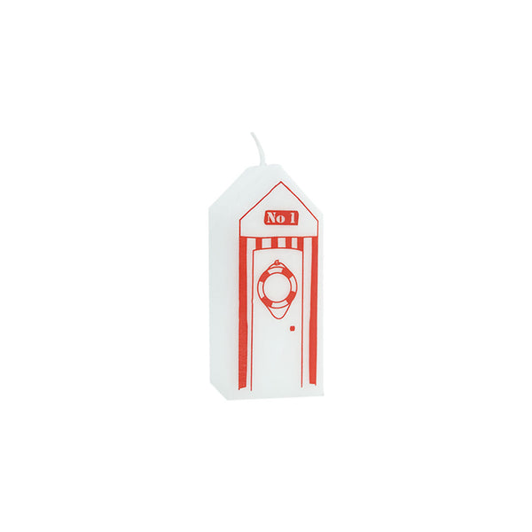 Red Bath House Pillar Candle (12 cm)