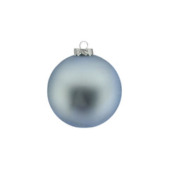 Ice Blue Glass Bauble Set