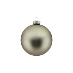 Natural Linen Glass Bauble Set