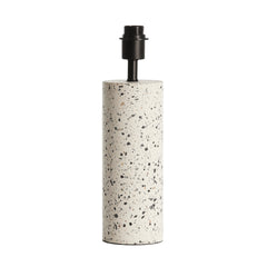 Randy White And Matt Black Terrazzo Lamp Base (41 cm)