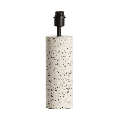 Randy White And Matt Black Terrazzo Lamp Base (41 cm)