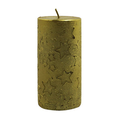 Gold Samia Pillar Candle (12cm)