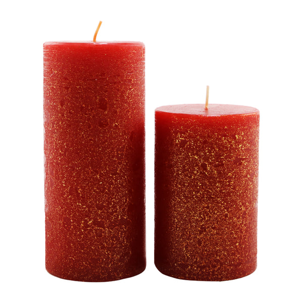 Ruby Glorious Pillar Candle (10cm)