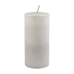 Silver Pillar Candle (12cm)