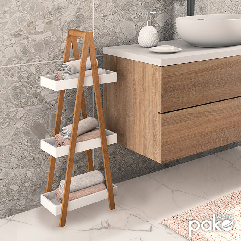 Nancy Floor Shelf Natural White (82 cm)