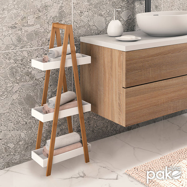 Nancy Floor Shelf Natural White (82 cm)