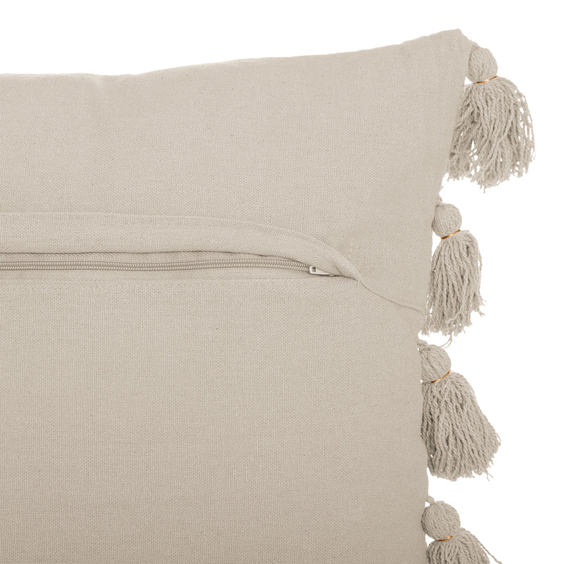 Erden Ivory Deco Cushion With Fringes (50 cm)