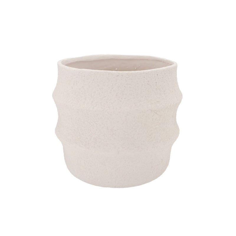CASCAIS WHITE POT 30X30X26CM