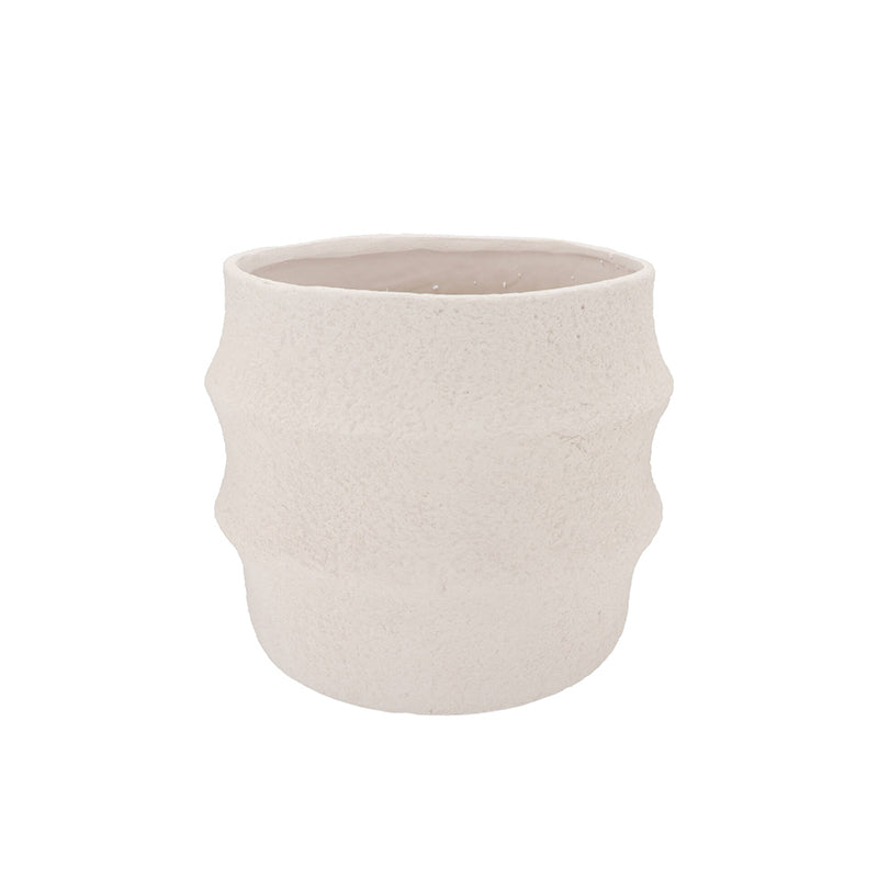 CASCAIS WHITE POT 25X25X22CM