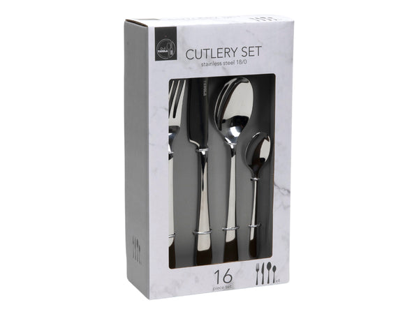Cutlery set 16 pcs silver mirror