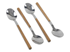 Spoon set 4pcs woodlook