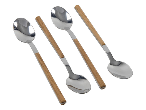 Spoon set 4pcs woodlook