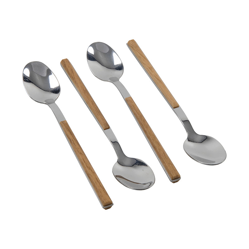 Spoon set 4pcs woodlook