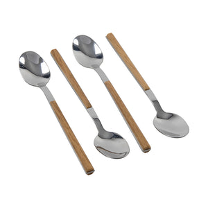 Spoon set 4pcs woodlook