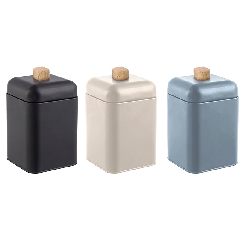 Storage jar 11.2x11.2x19cm 3-assorted