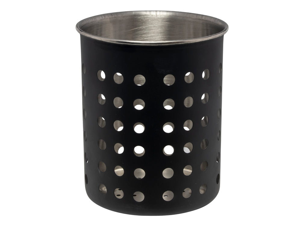 Kitchen toolholder with holes matt black