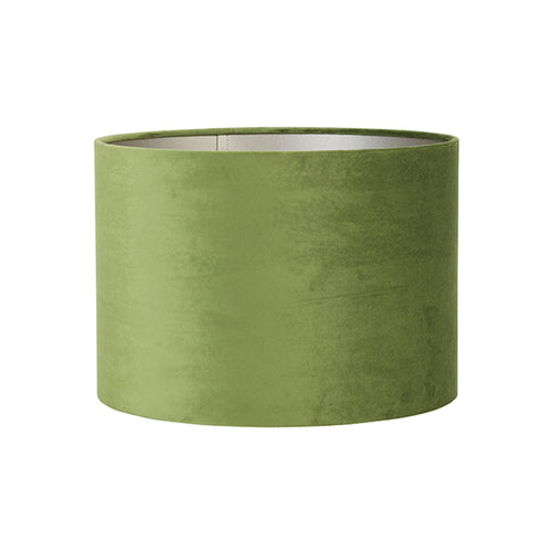Shade cylinder 25-25-18 cm VELOURS olive green