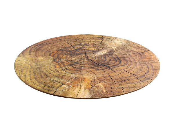 Placemat Ø38cm wooden-look cork