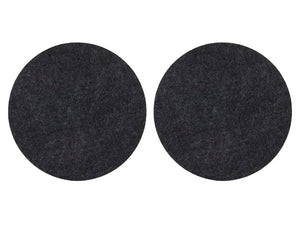 coaster s/2 black 20cm