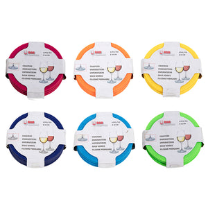 Coaster felt dia 10cm s/6 uni